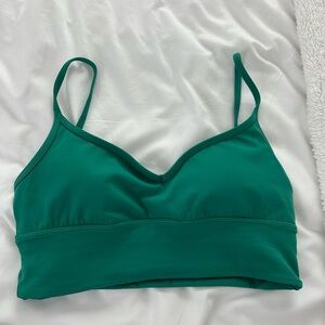 Emerald Green Seamless Scoop Neck Bra